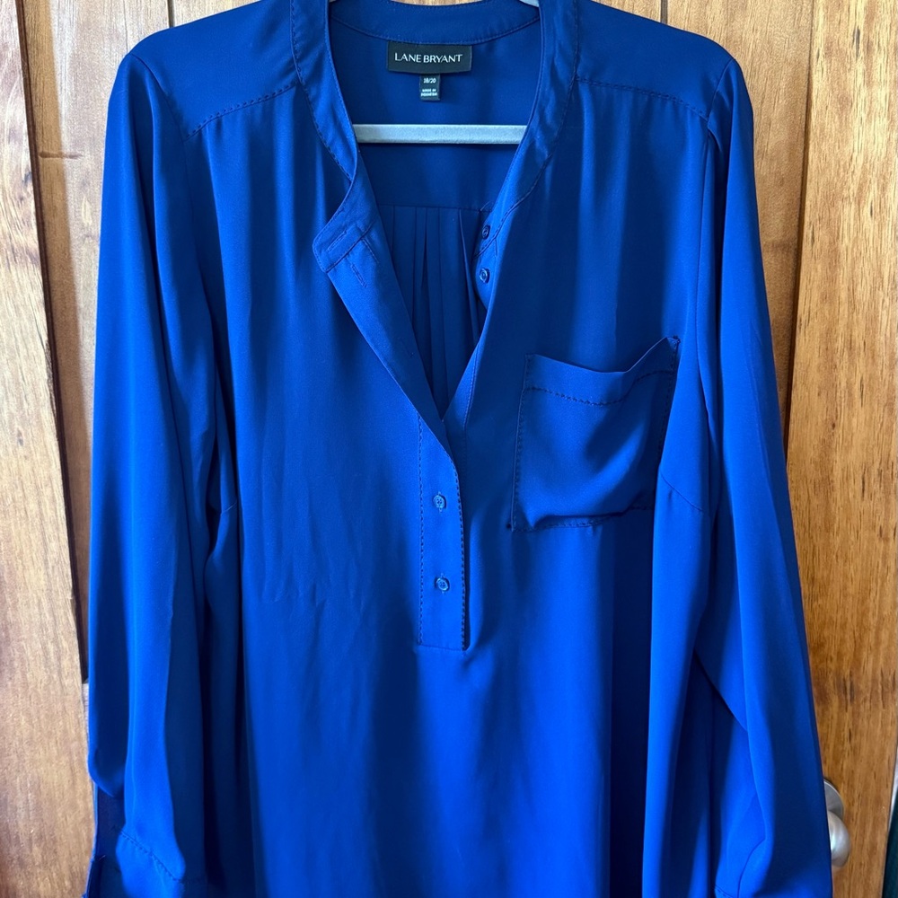 Lane Bryant Royal Blue Women's Blouse